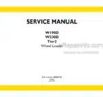 Photo 4 - New Holland W190D W230D Tier 2 Service Manual Wheel Loader 48083745