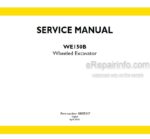 Photo 5 - New Holland WE150B Service Manual Wheeled Excavator 48005347