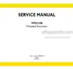 Photo 5 - New Holland WE210B Tier 3 Service Manual Wheeled Excavator 48005315
