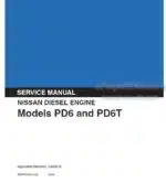 Photo 4 - Nissan PD6 PD6T Service Manual Diesel Engine SMEPDS1E00