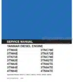 Photo 4 - Yanmar 2TN66E To 4TN84TE Service Manual Yanmar Diesel Engine AOC1752-8905-KAI