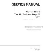 Photo 4 - CNH Cursor 16SST Tier 4B Final Stage IV Service Manual Engine 47609713