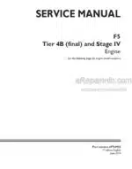 Photo 4 - CNH F5 Tier 4B Final Stage IV Service Manual Engine 47730922