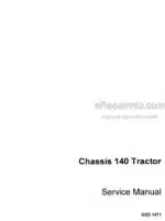 Photo 4 - Case Chasiss 140 Service Manual Chassis Tractor GSS1471
