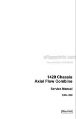 Photo 3 - Case 1420 Axial Flow Service Manual Combine Chassis GSS1500