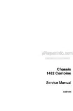 Photo 5 - Case 1482 Service Manual Combine Chassis GSS-1496