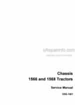 Photo 5 - Case Chassis 1566 1568 Service Manual Tractor GSS1461