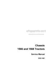 Photo 5 - Case Chassis 1566 1568 Service Manual Tractor GSS1461