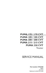 Photo 4 - Case 170 185 200 215 230 CVT Puma Service Manual Tractor 47524345