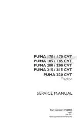 Photo 4 - Case 170 185 200 215 230 CVT Puma Service Manual Tractor 47524345