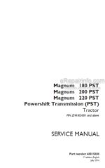 Photo 4 - Case 180PST 200PST 220PST Magnum Service Manual Tractor 48015888