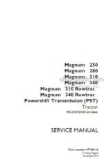 Photo 4 - Case 250 280 310 340 Magnum Rowtrac PST Service Manual Tractor 47748114