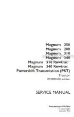 Photo 4 - Case 250 280 310 340 Magnum Rowtrac PST Service Manual Tractor 47917644