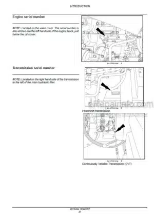 Photo 1 - Case 250 280 310 340 Magnum Rowtrac PST Tier 4B Service Manual Tractor 48115454