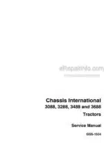 Photo 4 - Case International Chassis 3088 3288 3488 3688 Service Manual Tractors GSS1504R0