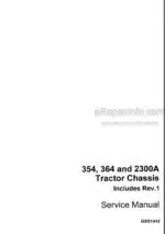 Photo 3 - Case 354 364 2300A Service Manual Tractor Chassis GSS1442