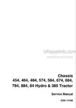 Photo 4 - Case 454 464 484 574 584 674 684 784 884 84 Hydro 385 Service Manual Tractor Chassis GSS1416BR0