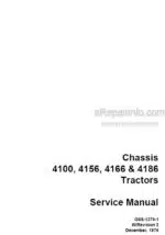 Photo 4 - Case 4100 4156 4166 4186 Service Manual Tractor GSS-13761