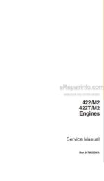 Photo 4 - Case 422M2 442TM2 Service Manual Engine 6-79550NA