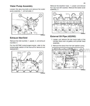 Photo 10 - Case 422M2 442TM2 Service Manual Engine 6-79550NA