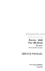 Photo 4 - Case 4440 Patriot Tier 4B Final Service Manual Sprayer 48068912