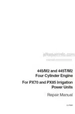 Photo 3 - Case 445M2 445TM2 Repair Manual 4 Cylinder Engine 6 17660