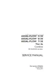 Photo 4 - Case 5130 6130 7130 Axial Flow Tier 4A Service Manual Combine 47506836