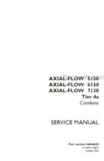 Photo 4 - Case 5130 6130 7130 Axial Flow Tier 4A Service Manual Combine 84564628