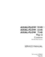 Photo 4 - Case 5140 6140 7140 Axial Flow Tier 2 Service Manual Combine 47956016