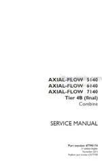 Photo 4 - Case 5140 6140 7140 Axial Flow Tier 4B Final Service Manual Combine 47795174