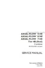 Photo 4 - Case 5140 6140 7140 Axial Flow Tier 4B Final Service Manual Combine 47956014