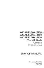 Photo 4 - Case 5150 6150 7150 Axial Flow Tier 4B Final Service Manual Combine 51610174