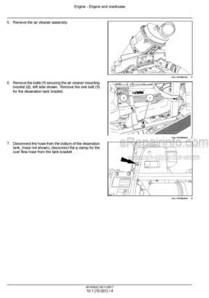 Photo 2 - Case 5550 Trident Service Manual Combination Applicator 48193222