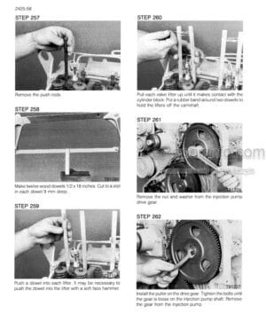 Photo 10 - Case 7100 7200 Service Manual Tractor 8-92038