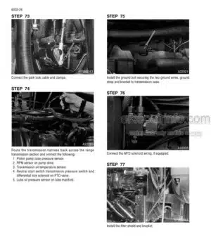 Photo 7 - Case 7010 8010 9010 Axial Flow Repair Manual Combine 87486644