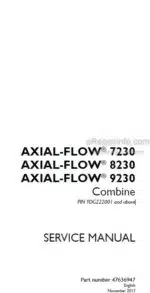 Photo 4 - Case 7230 8230 9230 Axial Flow Service Manual Combine