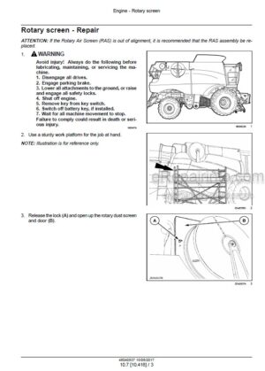 Photo 9 - Case 7230 8230 9230 Axial Flow Service Manual Rotary Combine 48040837