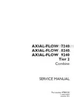 Photo 5 - Case 7240 8240 9240 Axial Flow Tier 2 Service Manual Combine 47800120