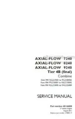 Photo 4 - Case 7240 8240 9240 Axial Flow Tier 4B Final Service Manual Combine 48144050