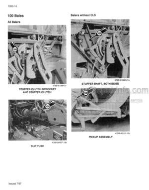 Photo 8 - Case RBX453 RBX463 Repair Manual Round Baler 6-71270EN