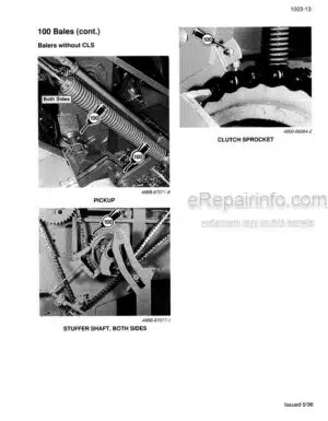 Photo 1 - Case 8580 Service Manual Baler Accumulator 8-96141R0