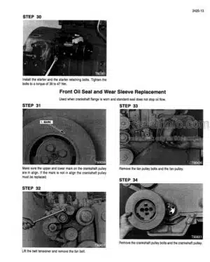 Photo 6 - Case 6T-830 6TA-830 Service Manual Engine 7-65441R0
