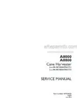 Photo 5 - Case A8000 A8800 Service Manual Cane Harvester 47905426A