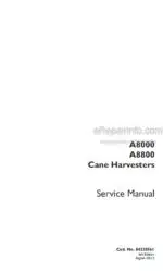 Photo 4 - Case A8000 A8800 Service Manual Cane Harvester 84220561