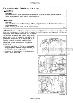 Photo 11 - Case A8810MR Service Manual Cane Harvester 48063631