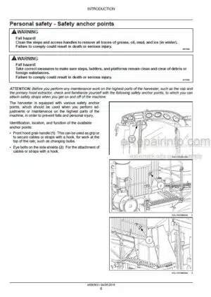 Photo 1 - Case A8810MR Service Manual Cane Harvester 48063631