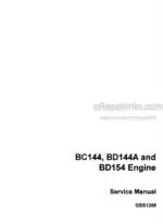 Photo 3 - Case BC144 BD144A BD154 Service Manual Engine GSS1358