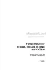 Photo 4 - Case CHX320 CHX420 CHX520 CHX620 Repair Manual And Supplement Forage Harvester 6-71020EN