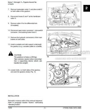 Photo 8 - Case CHX320 CHX420 CHX520 CHX620 Repair Manual And Supplement Forage Harvester 6-71020EN