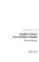 Photo 4 - Case Cursor F2CE9684 F3AE9684 Tier 3 Service Manual Engine 84314715